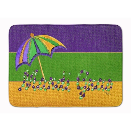 Carolines Treasures Mardi Gras Machine Washable Memory Foam Mat 8381RUG